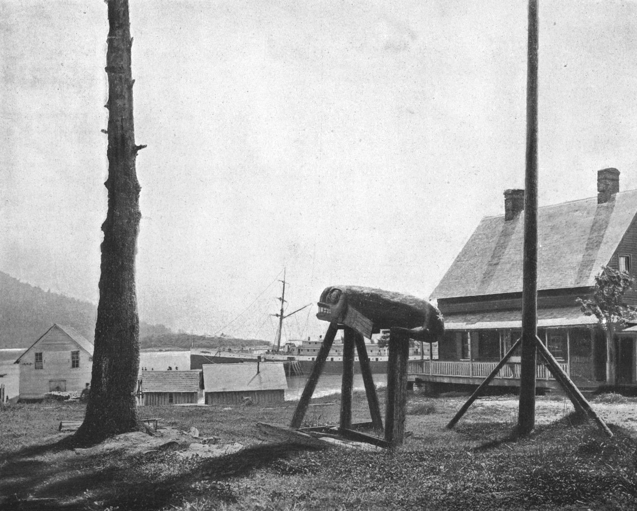 Fort Wrangell, Alaska, USA, um 1900 von Unbekannt