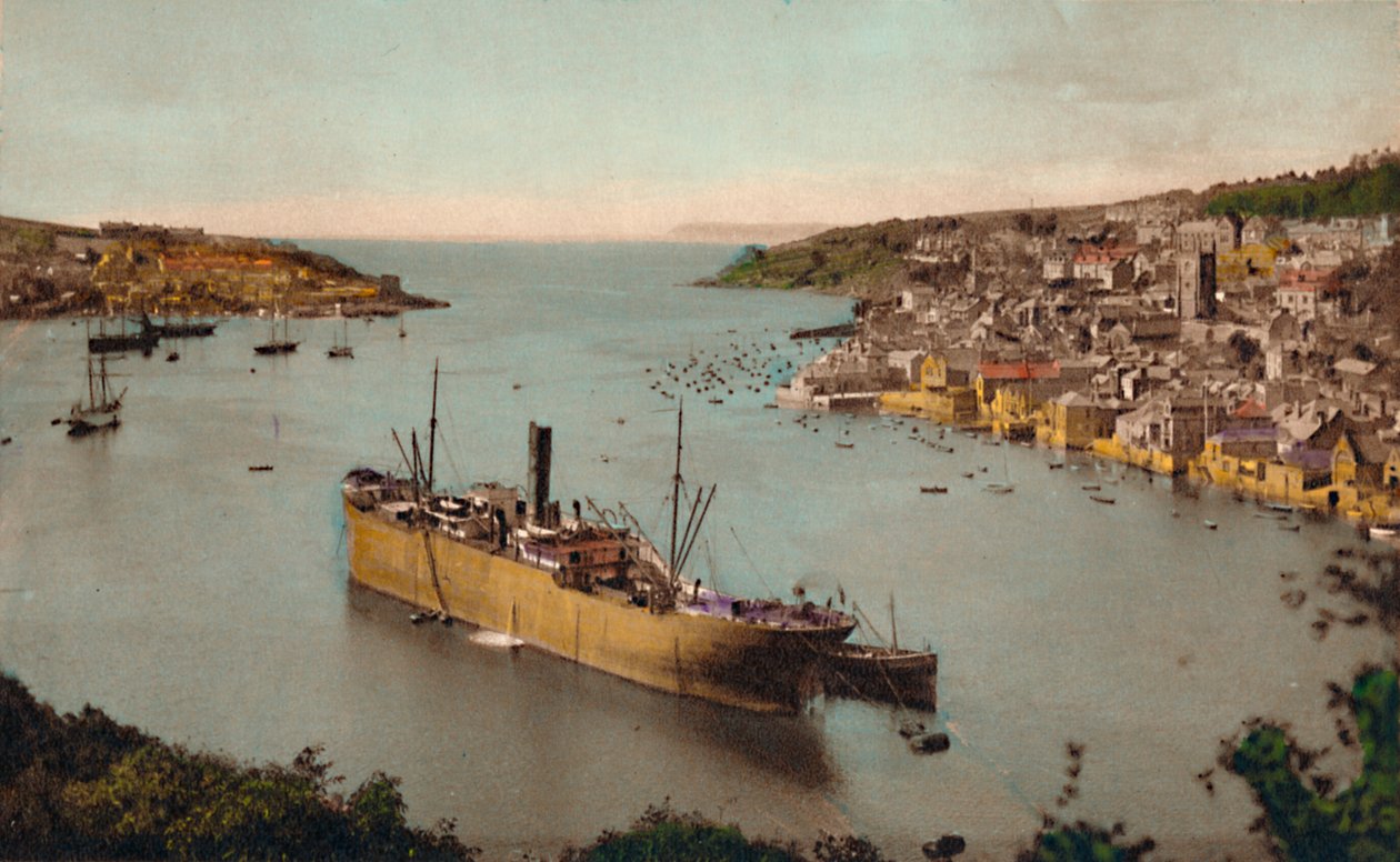 Fowey von Hall Walk, um 1930 von Unbekannt