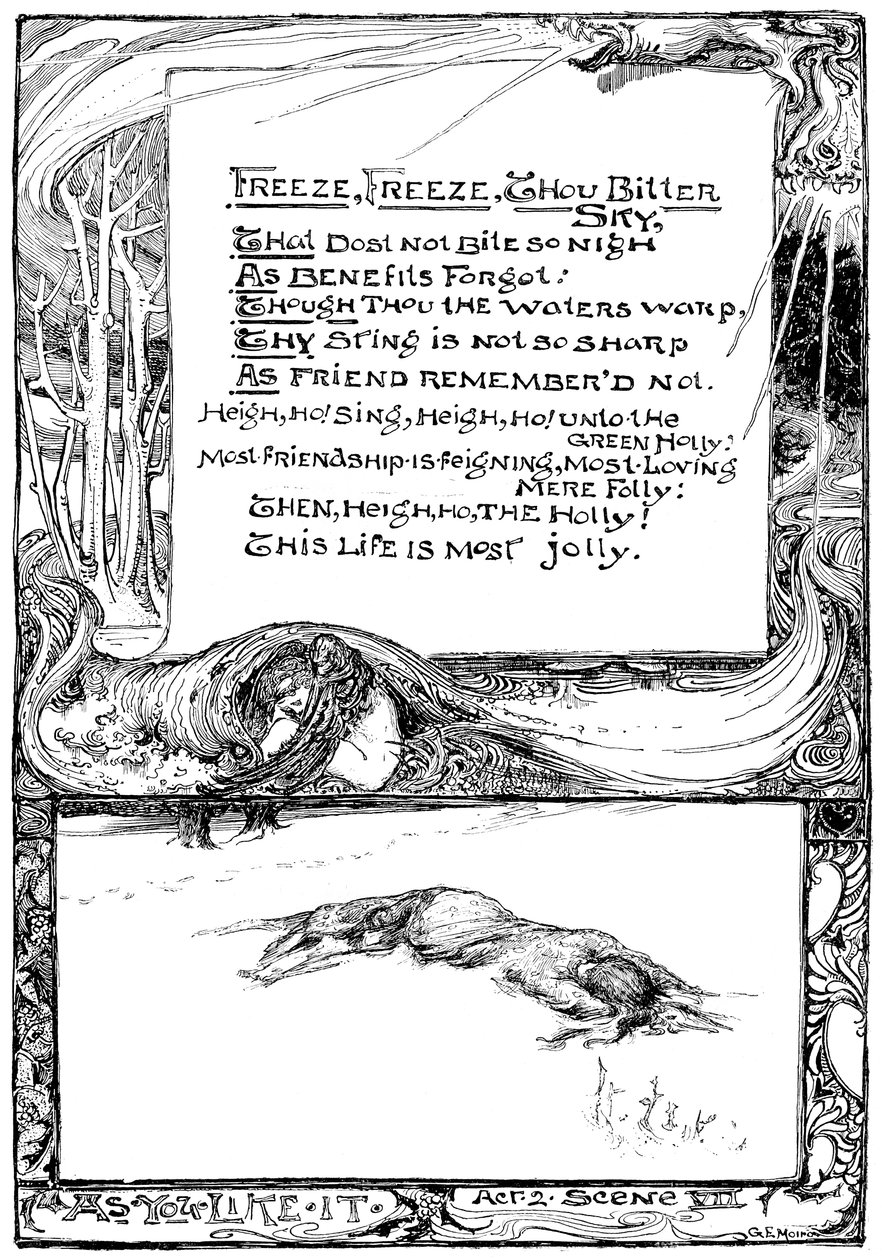Friere, friere, du bitterer Himmel, 1895 von Unbekannt