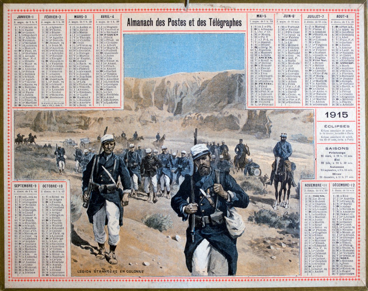 Fremdenlegion, 1915 von Unbekannt