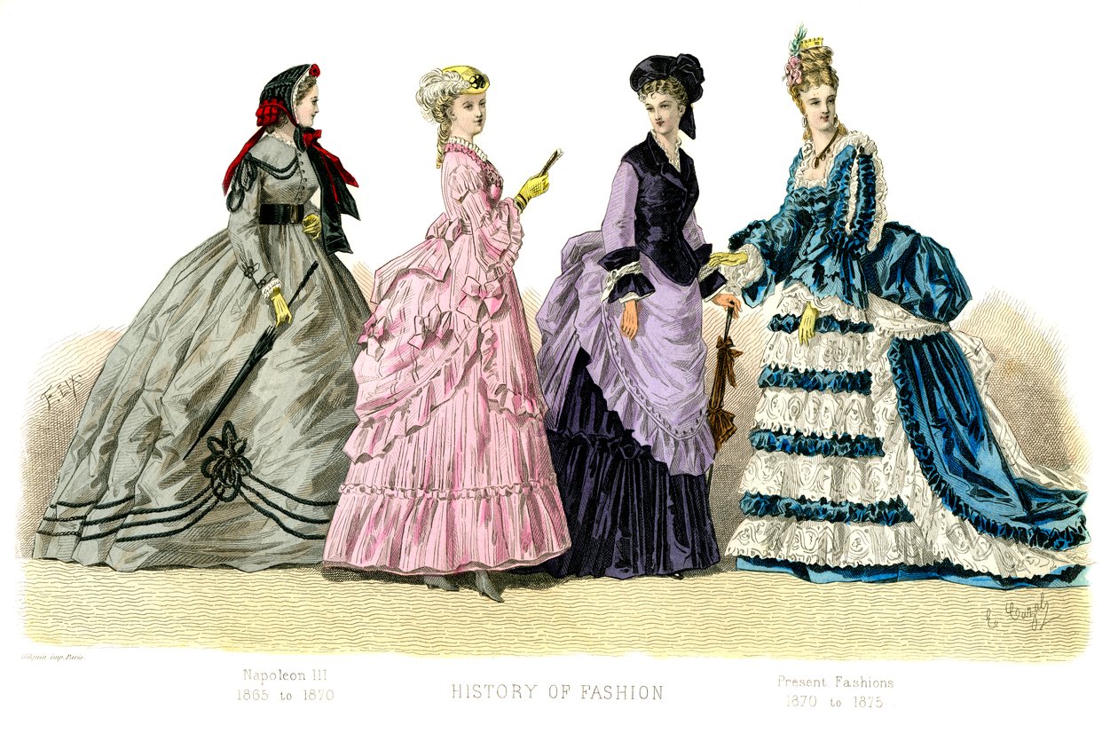 Französisches Kostüm: Napoleon III., Gegenwärtige Mode, 1882 von Unbekannt