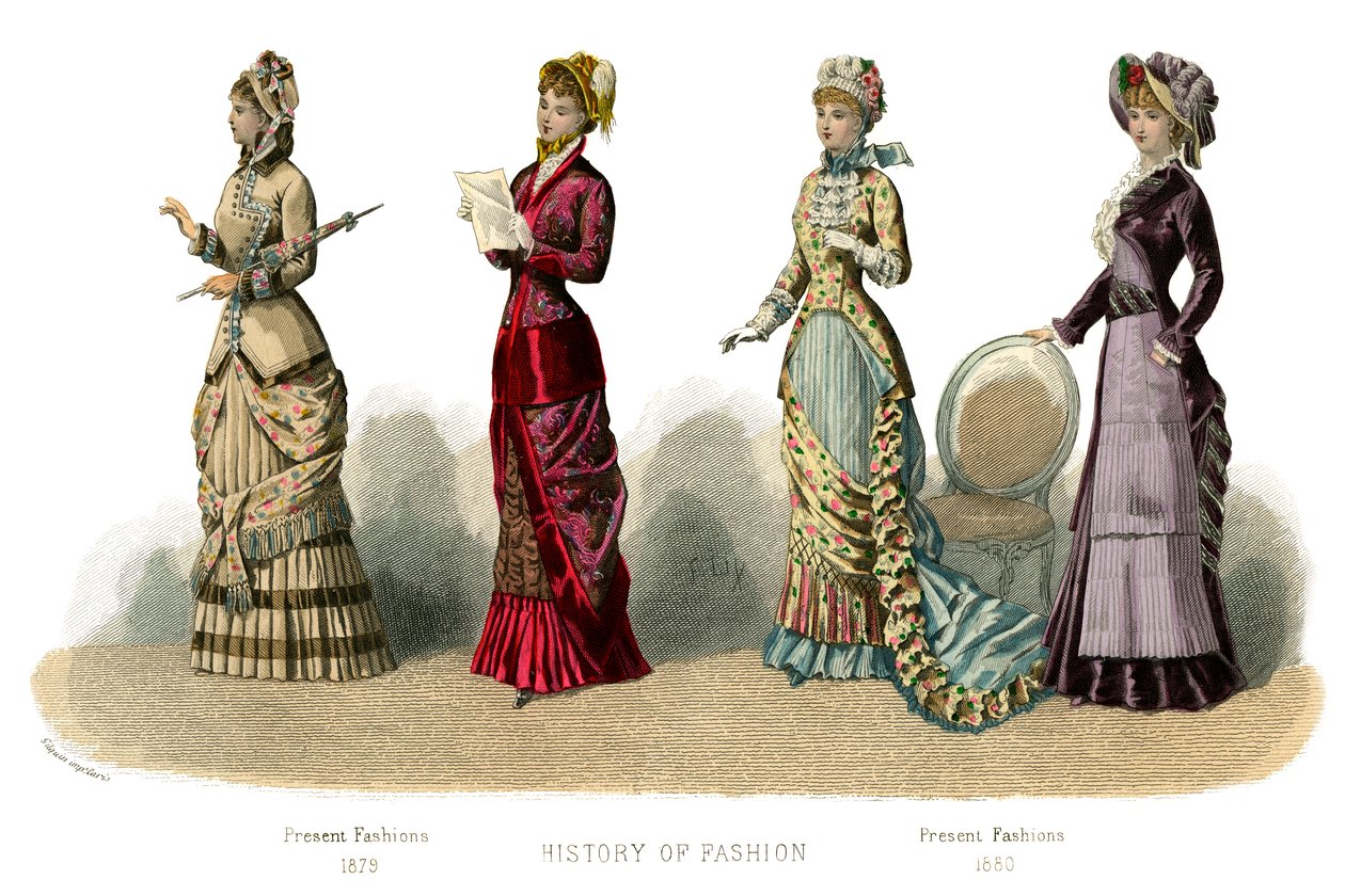 Französische Kostüme: Gegenwärtige Mode, 1882 von Unbekannt