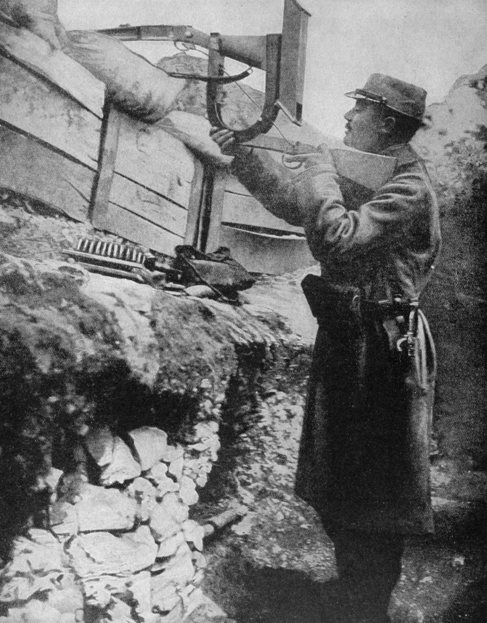Französisches Schützengraben-Periskopgewehr, 1915 von Unbekannt