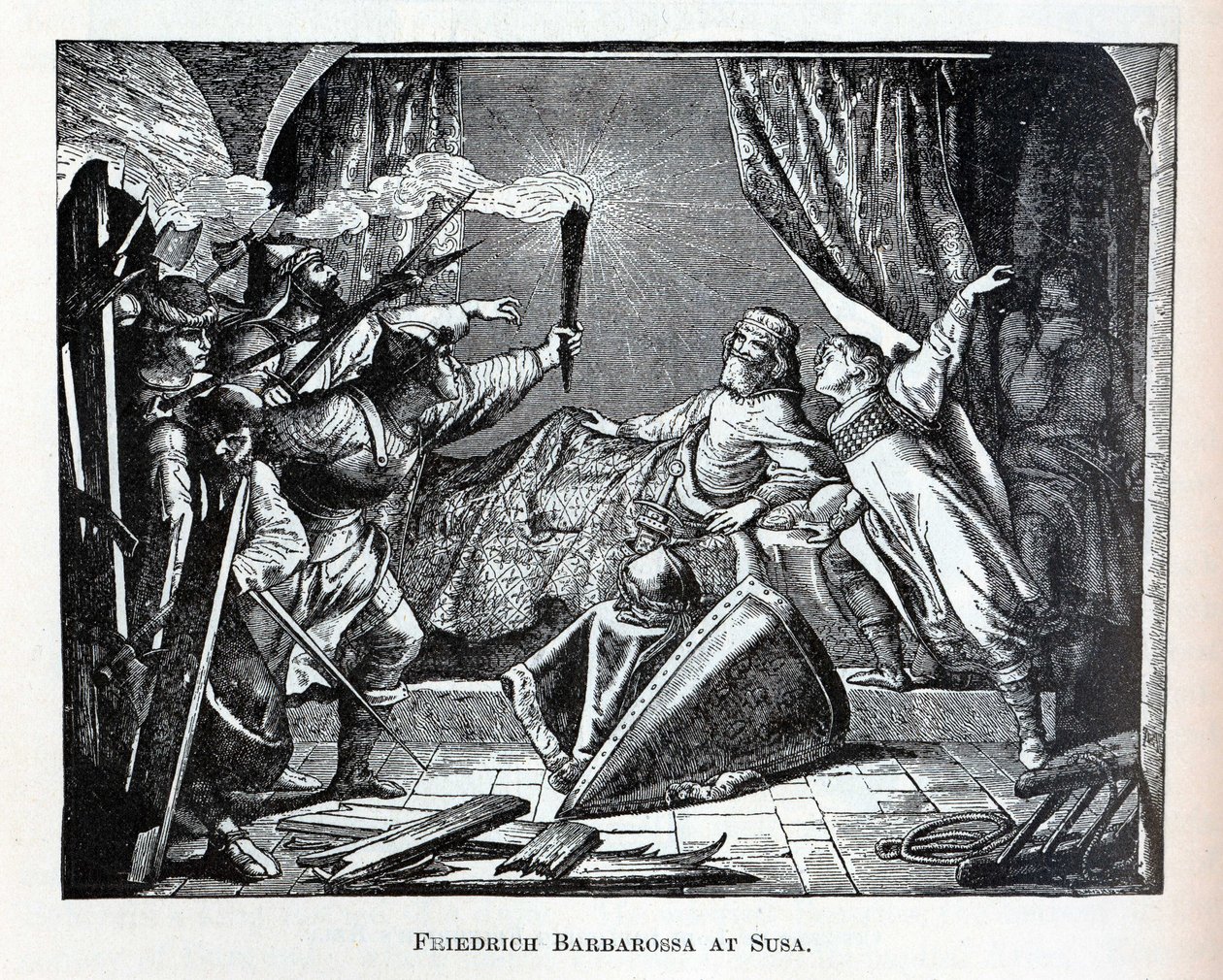 Friedrich Barbarossa in Susa, 1882 von Unbekannt