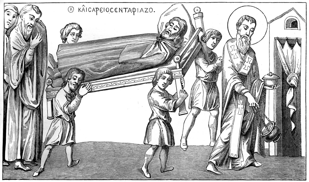 Beerdigung in St. Césaire, 9. Jahrhundert, 1849 von Unbekannt