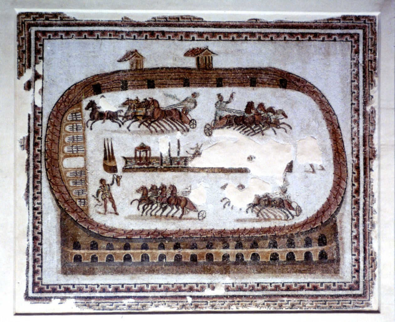 Spiele, römisches Mosaik aus Karthago, 2. Jahrhundert n. Chr. von Unbekannt