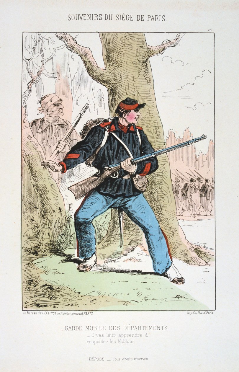 Garde Mobile der Departements, Belagerung von Paris, 1870-1871 von Unbekannt