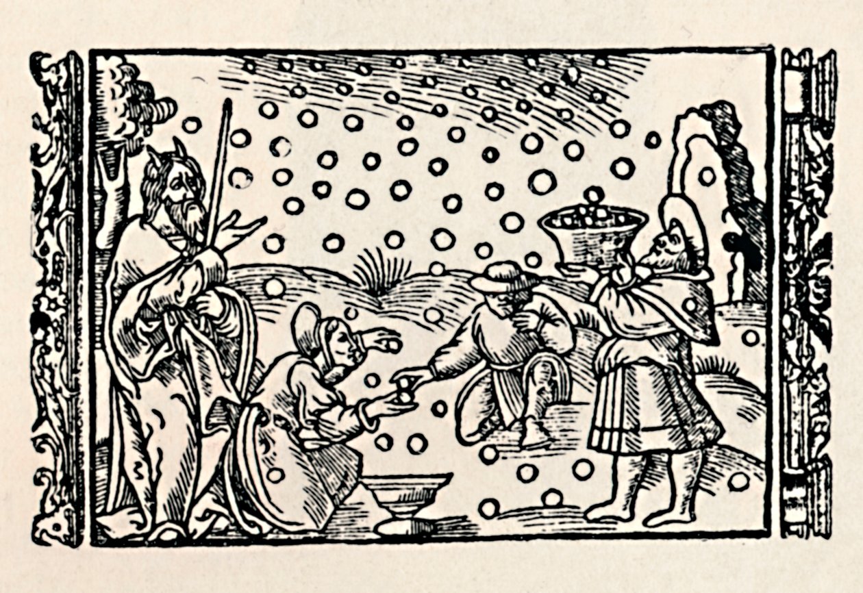 Sammeln von Manna, 1539 von Unbekannt