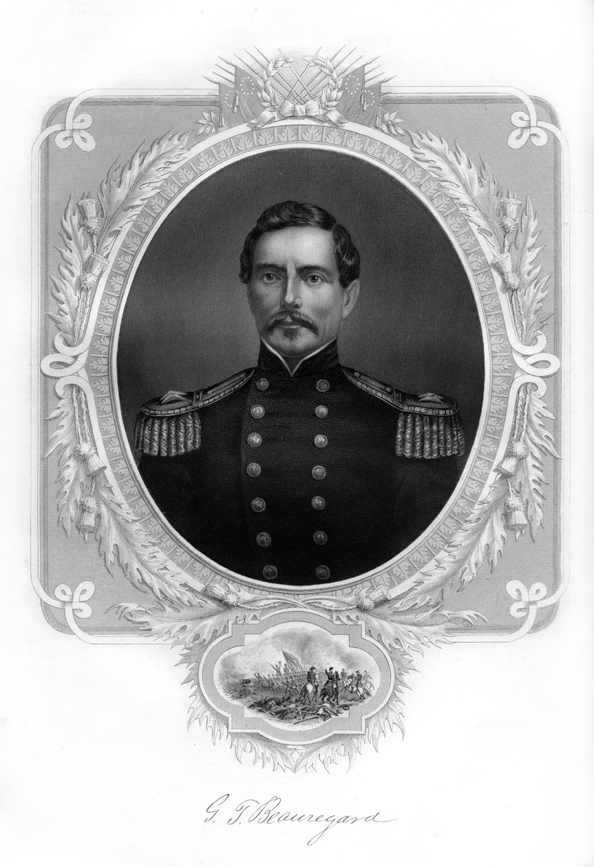 General PGT Beauregard, General der Konföderierten Armee, 1862-1867 von Unbekannt