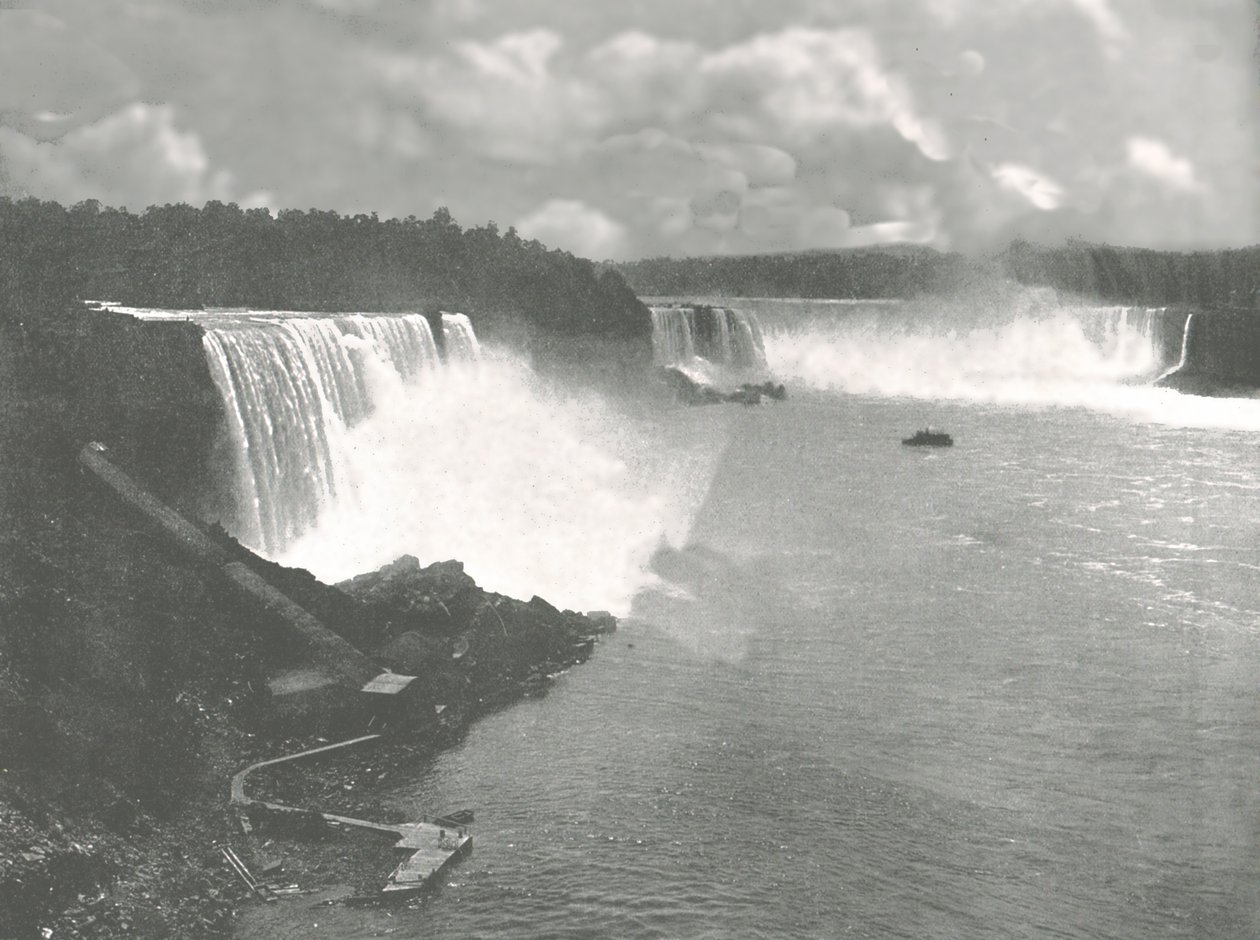 Gesamtansicht der Niagarafälle, 1895 von Unbekannt