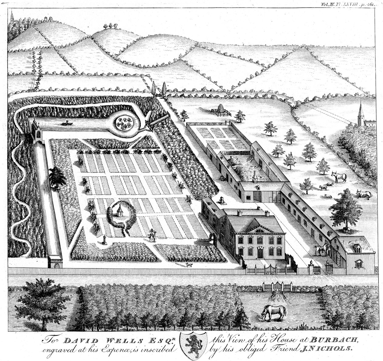 Modell eines Herrenlandguts, um 1750 von Unbekannt