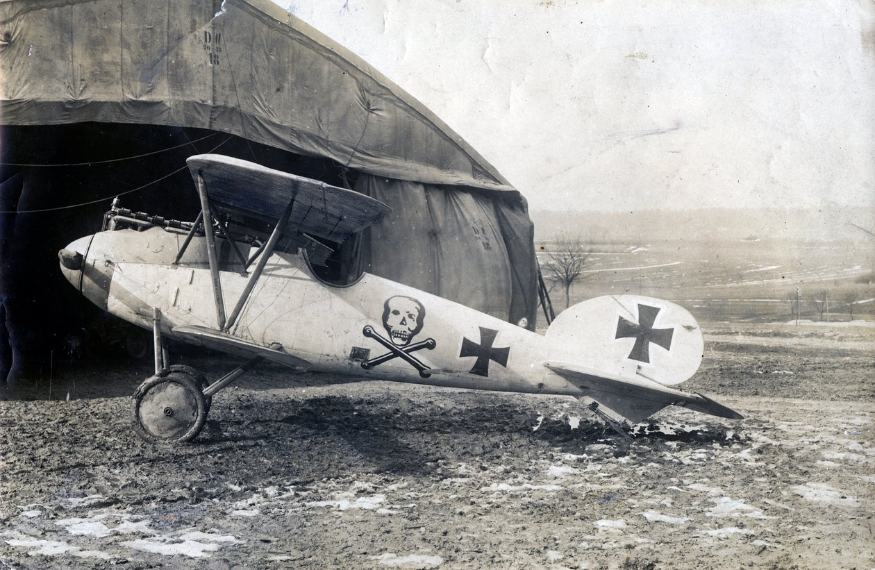 Deutscher Albatros DV, Souilly, Frankreich, 2. Januar 1918 von Unbekannt