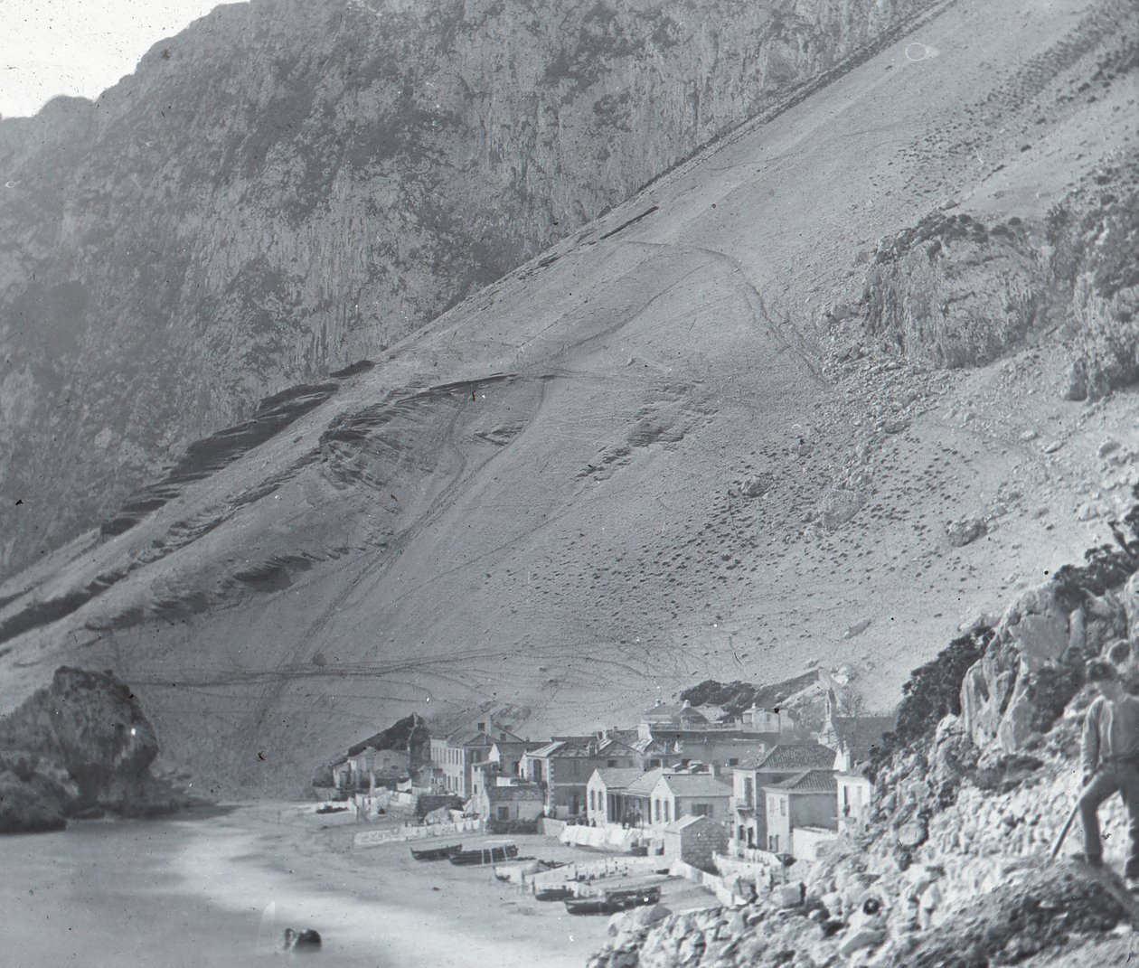 Gibraltar, Catalan Bay, um 1910 von Unbekannt