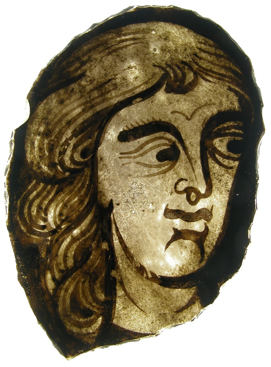 Glasfragment, Französisch, 13.-14. Jahrhundert von Unbekannt