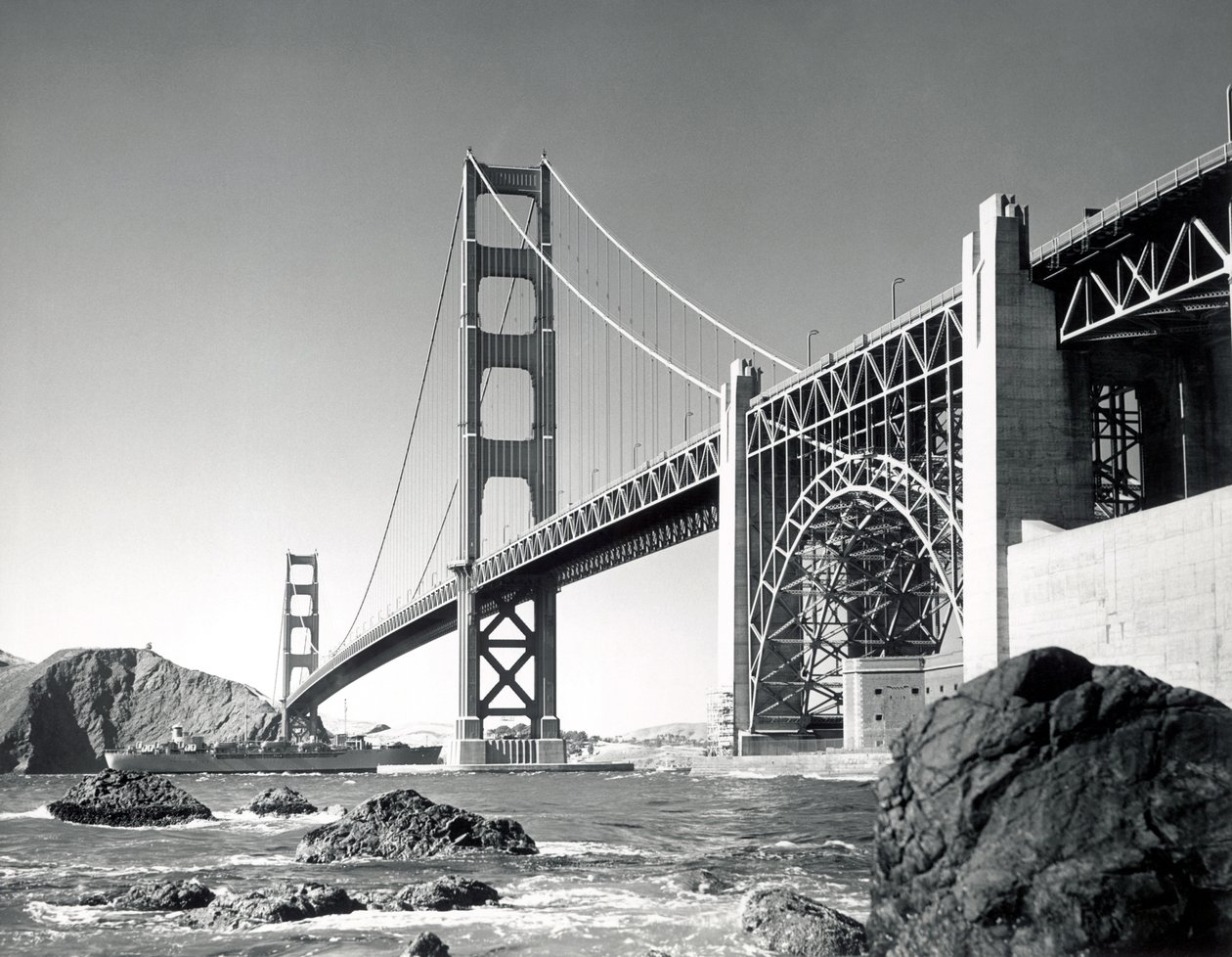 Golden Gate Bridge 1950, Kalifornien von Unbekannt