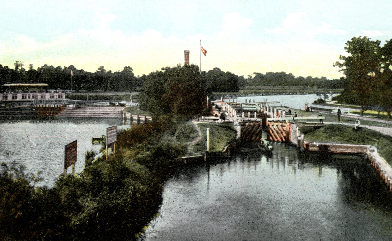 Goring Lock, Oxfordshire, 20. Jahrhundert von Unbekannt