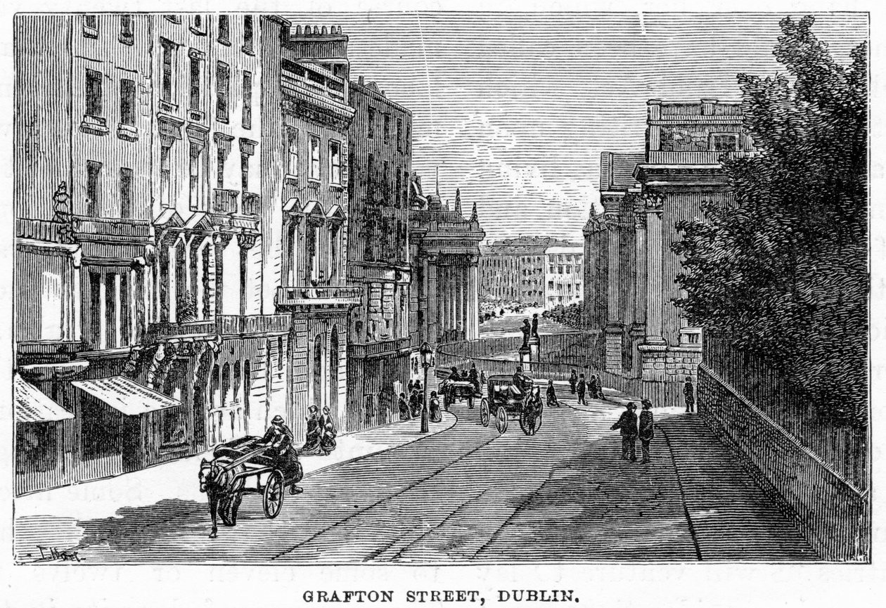 Grafton Street, Dublin, 19. Jahrhundert von Unbekannt