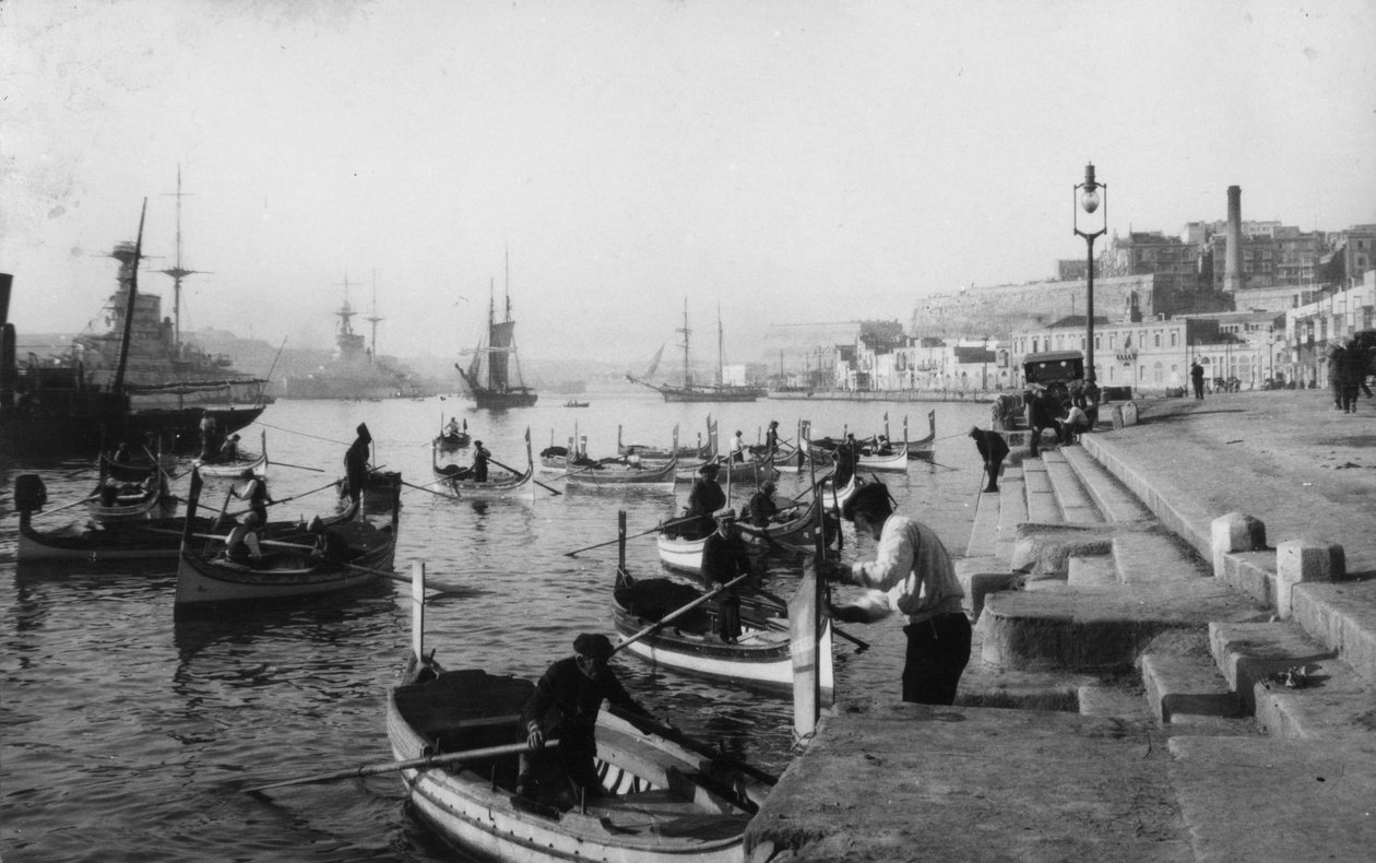 Großer Hafen, Malta, 1937 von Unbekannt