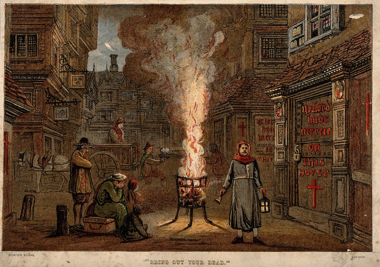 Die Große Pest in London, 1665 von Unbekannt