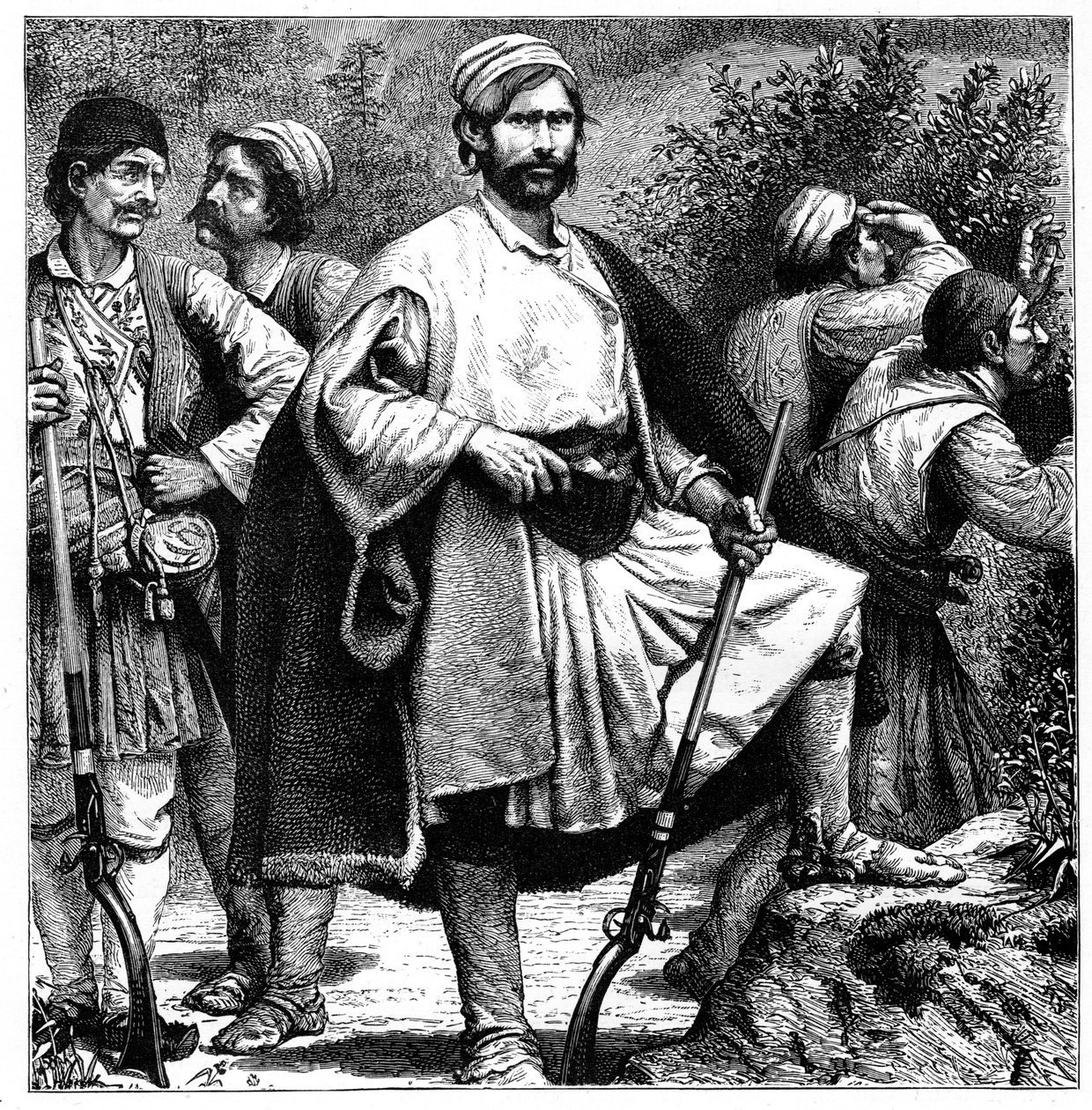 Griechische Räuber, ca. 1890 von Unbekannt