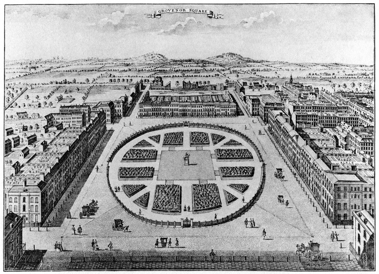 Grovenor Square, London, 18. Jahrhundert von Unbekannt