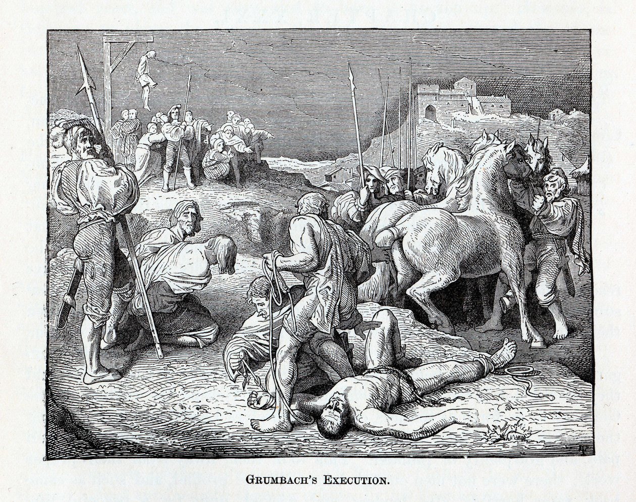 Grumbachs Hinrichtung, 1882 von Unbekannt