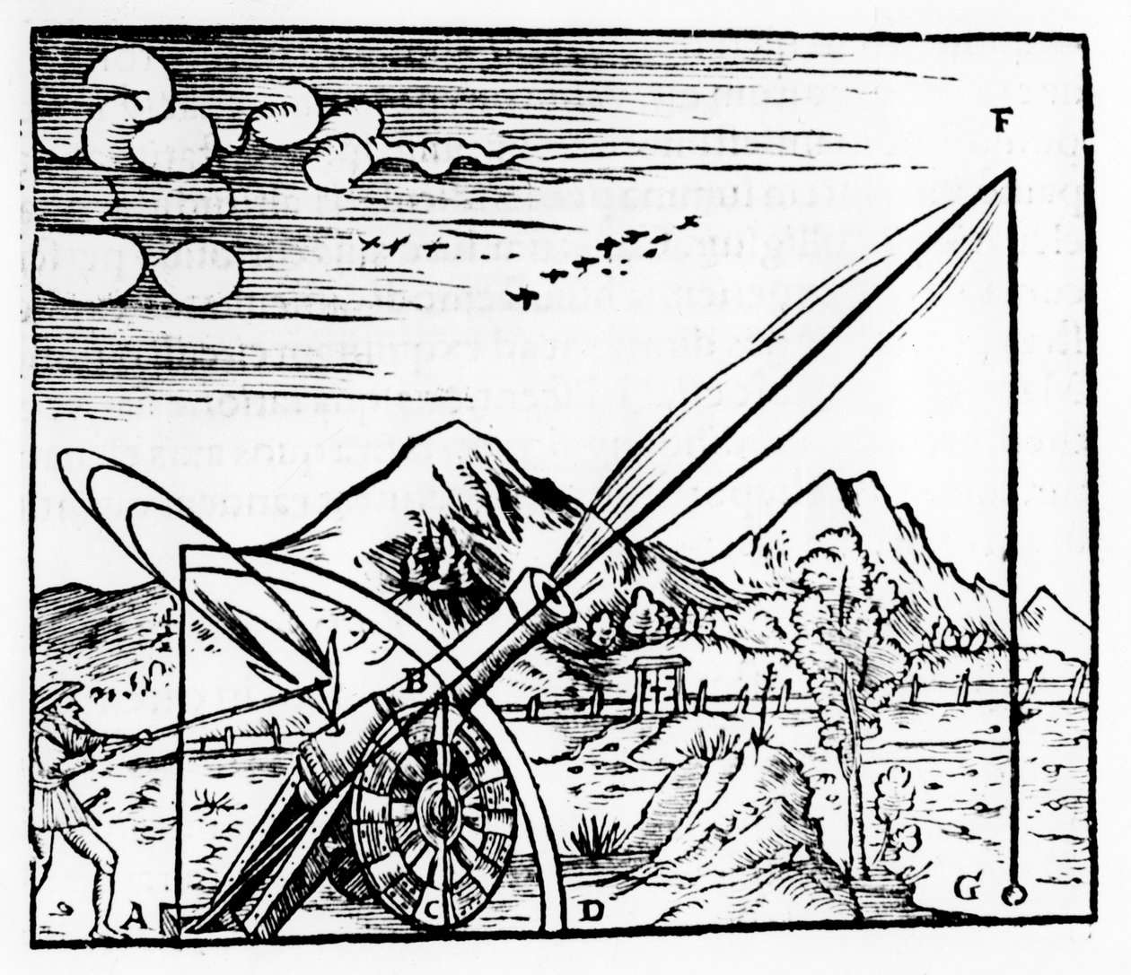 Kanoniere beim Abfeuern einer Kanone, 1561 von Unbekannt