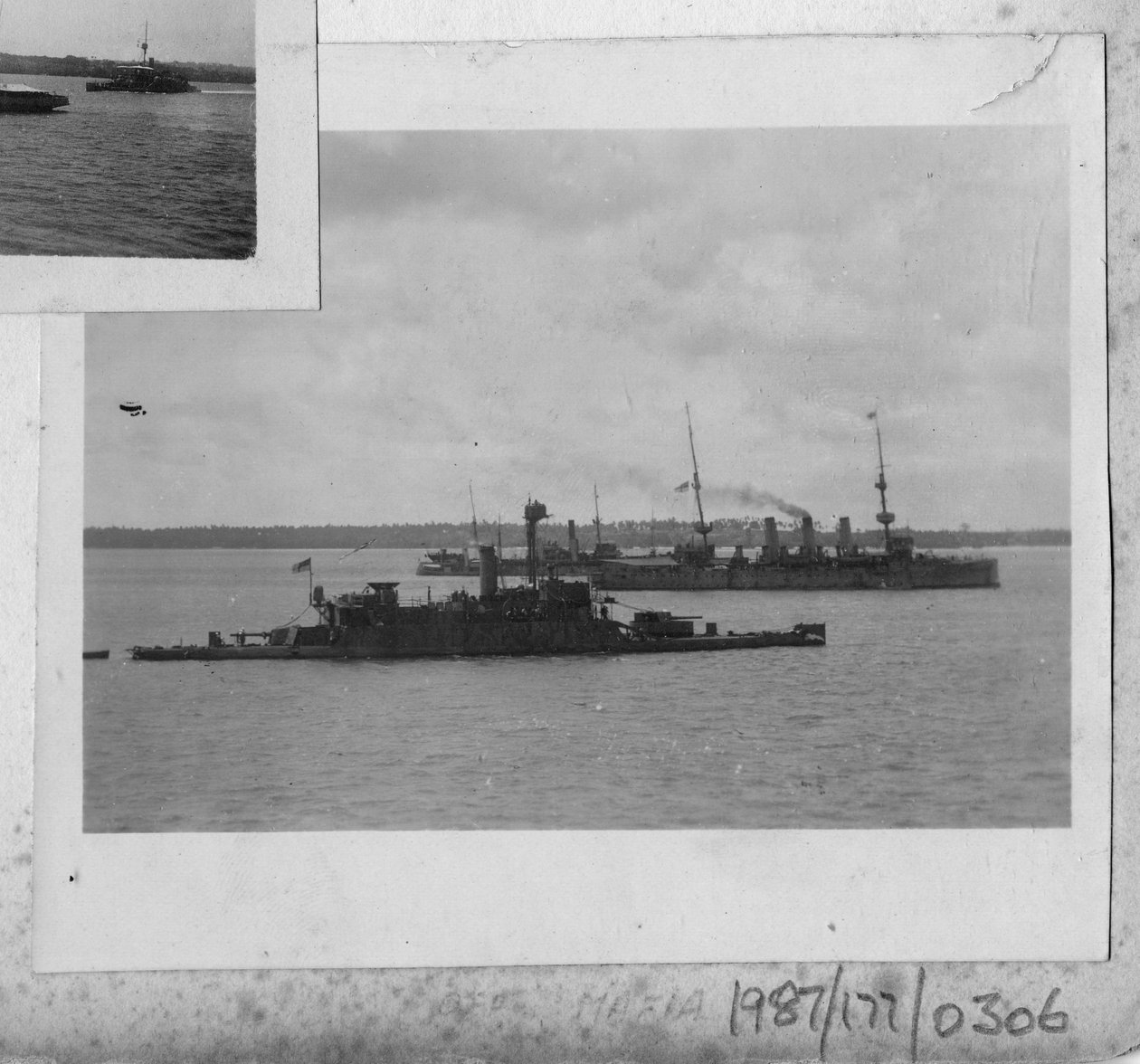 HMS Mersey vor der Mafia-Insel, tansanischer Sansibar-Archipel von Unbekannt