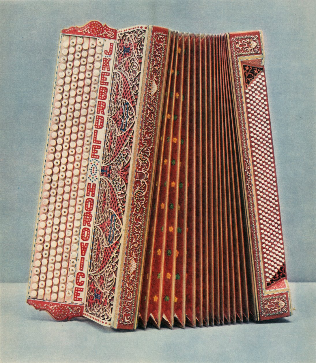 Mundharmonika hergestellt von Joseph Kebrdle, Horovice, 1948 von Unbekannt