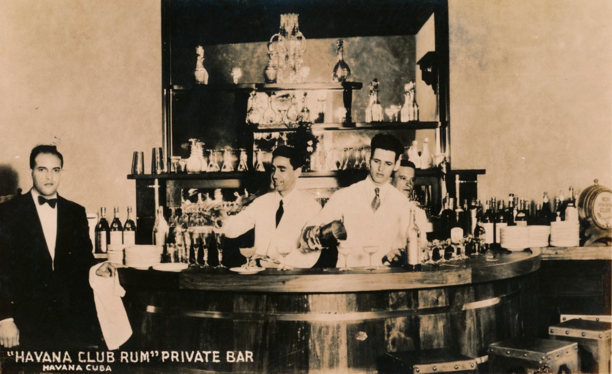 Havana Club Rum, Private Bar, Havanna, Kuba, um 1900er Jahre von Unbekannt