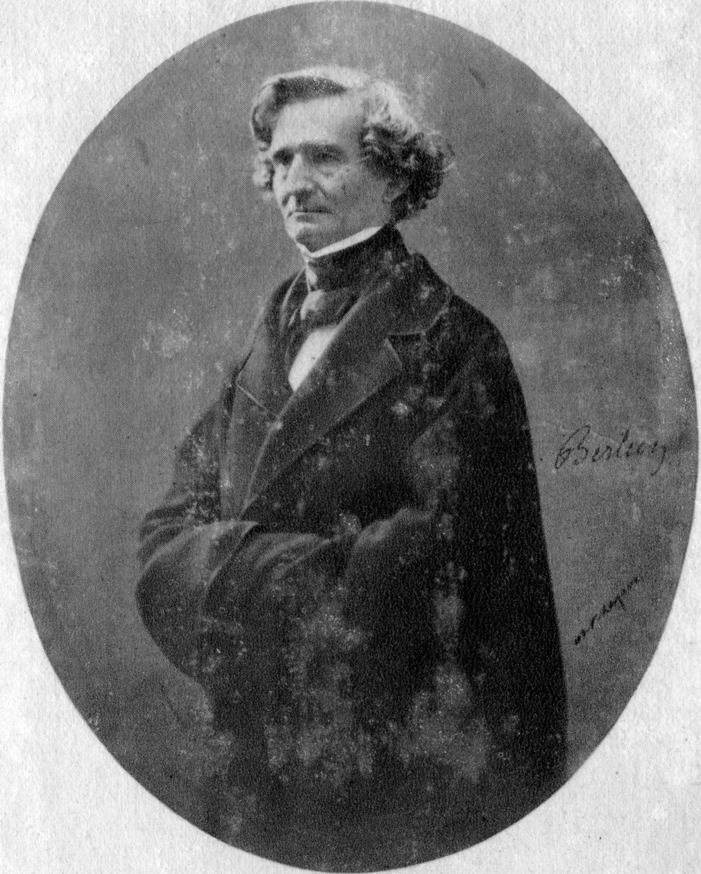 Hector Berlioz, französischer romantischer Komponist, ca. 1845-1869 von Unbekannt