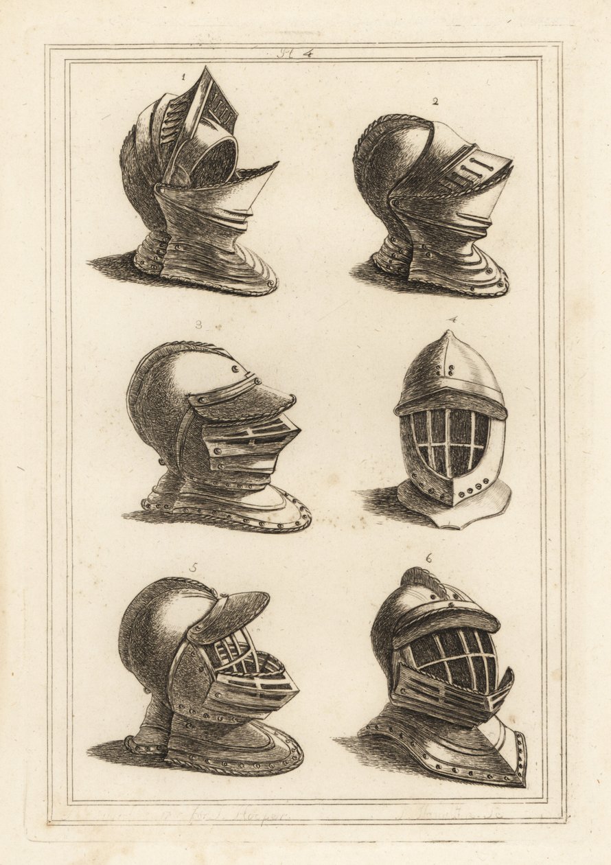 Helme aus dem Tower of London von Unbekannt