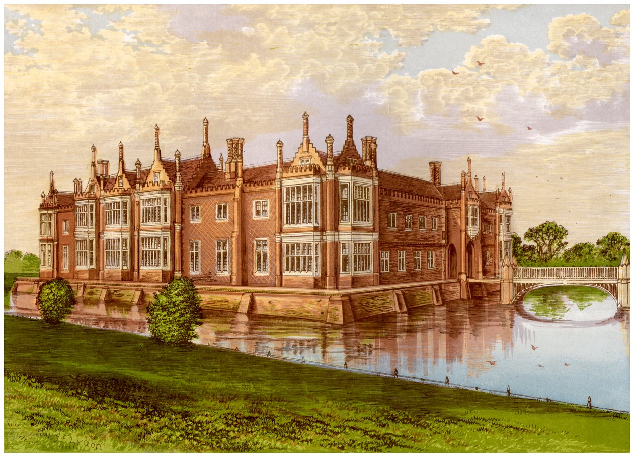 Helmingham Hall, Suffolk, Heimat von Baron Tollemache, um 1880 von Unbekannt