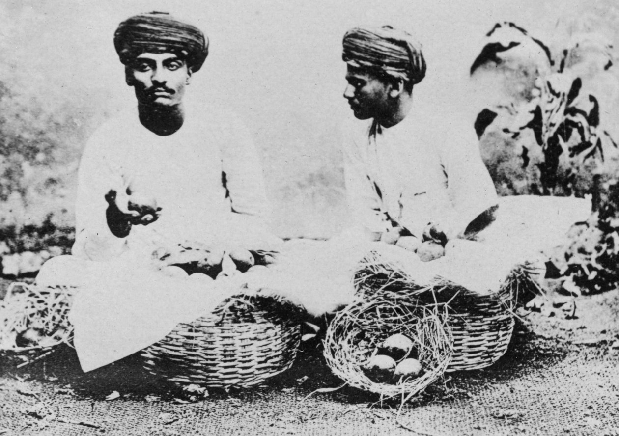 Hindu-Fruchtverkäufer, Indien, 20. Jahrhundert von Unbekannt