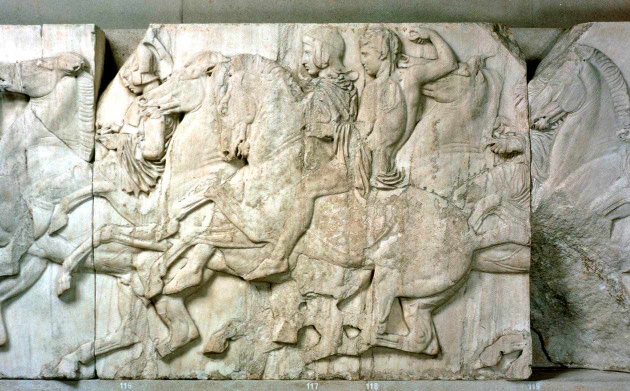 Reiter vom Parthenon-Fries, 438-432 v. Chr. von Unbekannt
