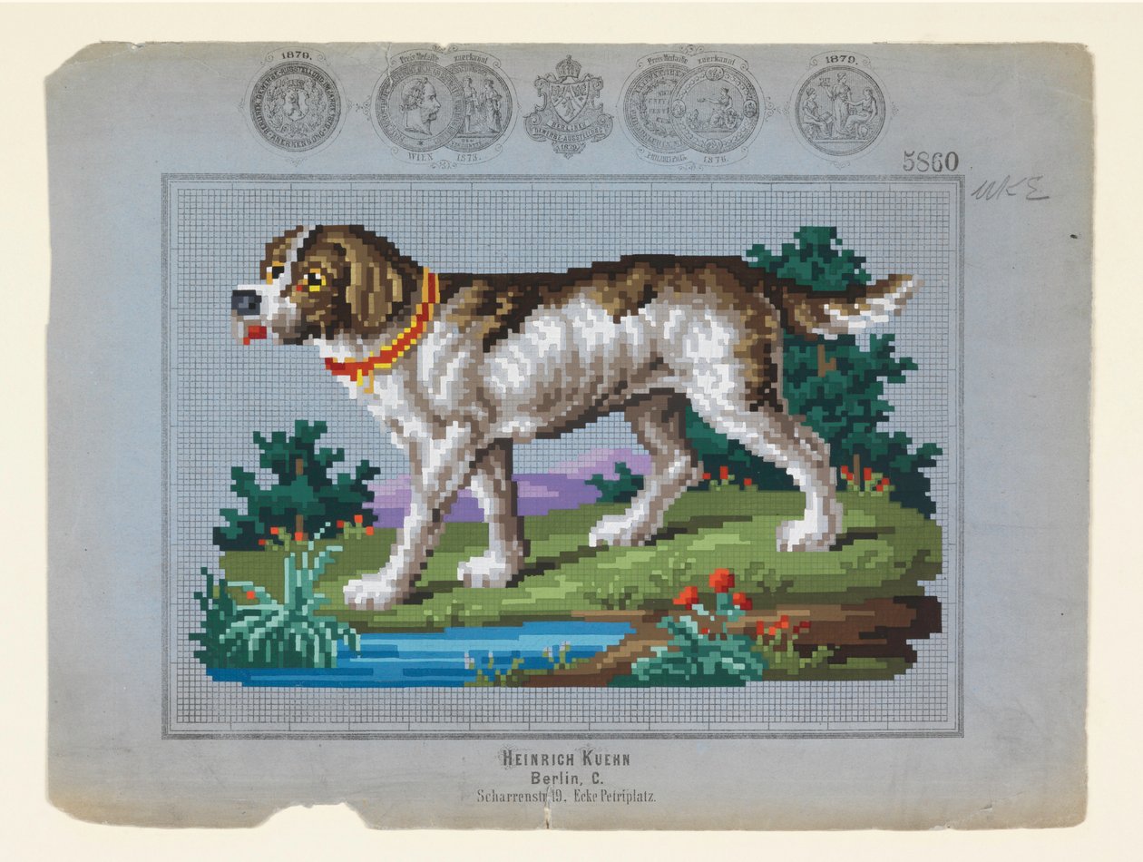 Jagdhund, ca. 1879 von Unbekannt