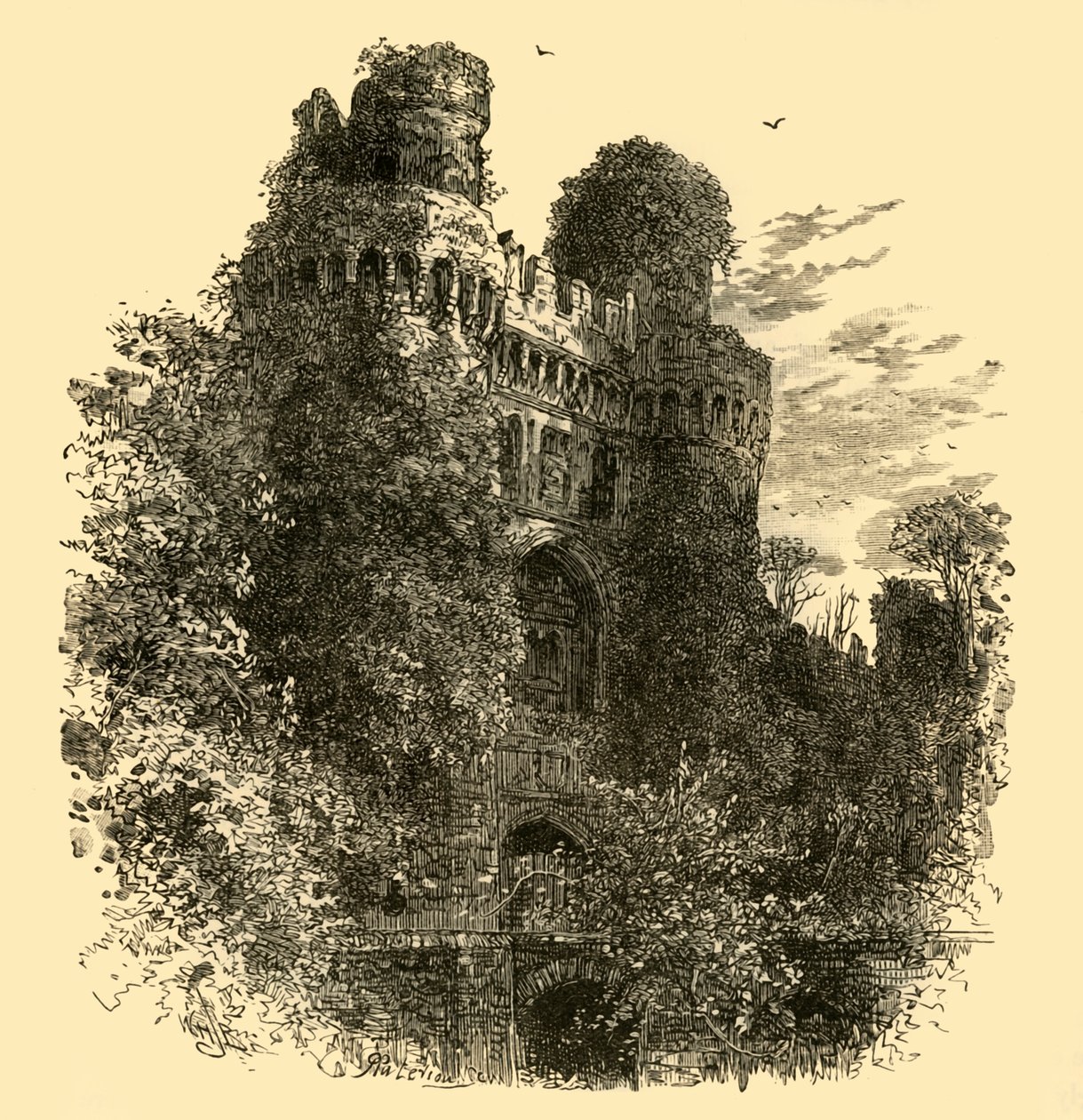 Hurstmonceaux Schloss, 1898 von Unbekannt