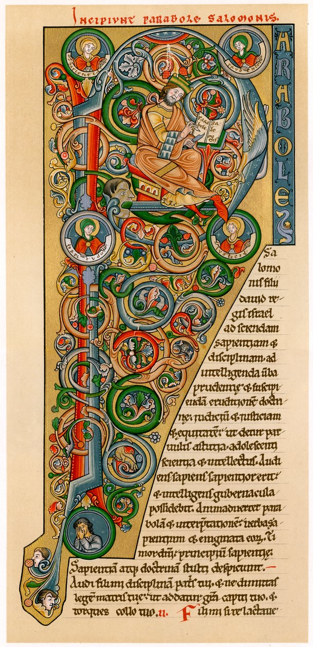Illuminierte Initiale P, 1172 von Unbekannt