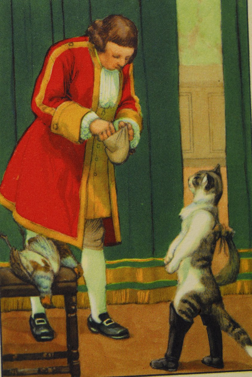 Illustration / Der gestiefelte Kater / Märchen von Perrault von Unbekannt