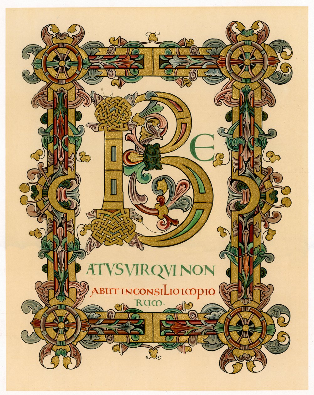 Initialbuchstabe B, 1012-1023 von Unbekannt