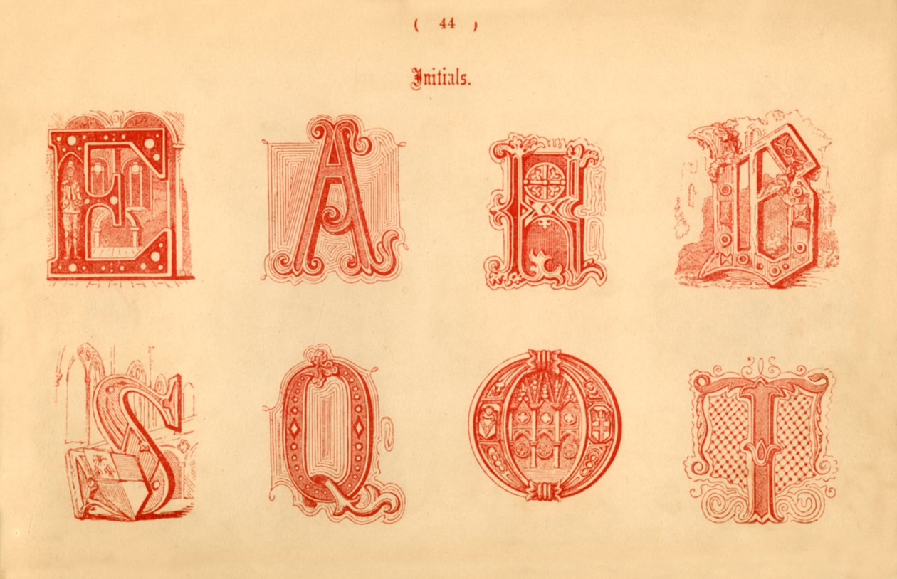 Initialen, 1862 von Unbekannt