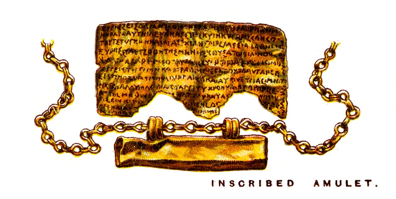 Beschriftetes Amulett von Unbekannt