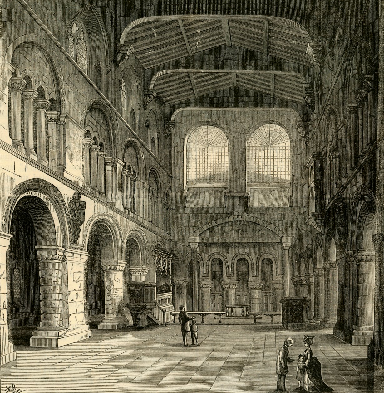 Innenraum von St. Bartholomew-The-Great von Unbekannt