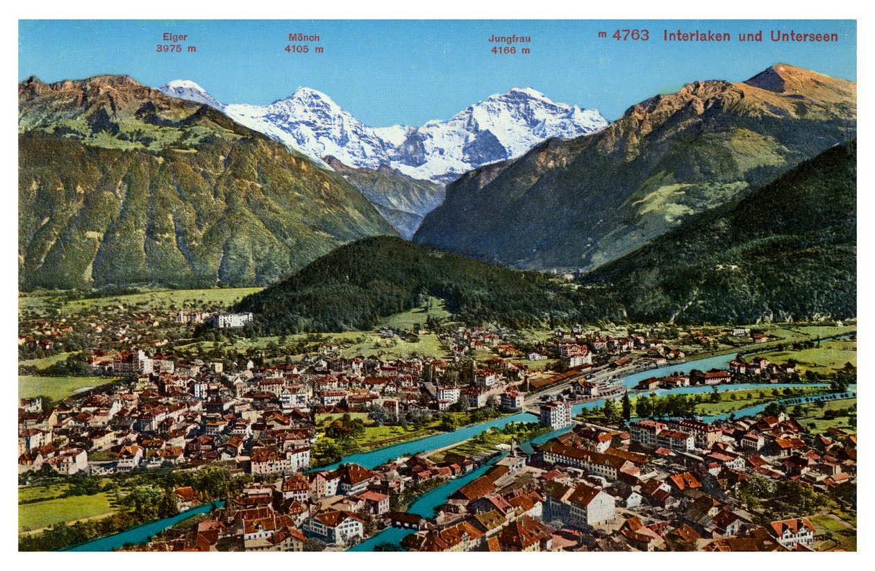 Interlaken, Schweiz, 20. Jahrhundert von Unbekannt