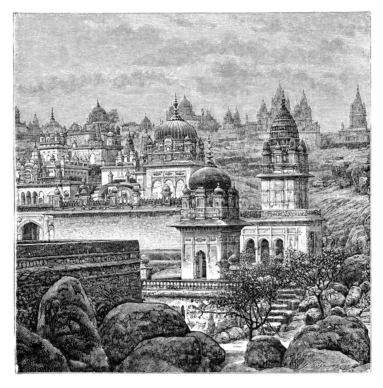Jaina-Tempel, Junagadh, Gujarat, Indien, 1895 von Unbekannt
