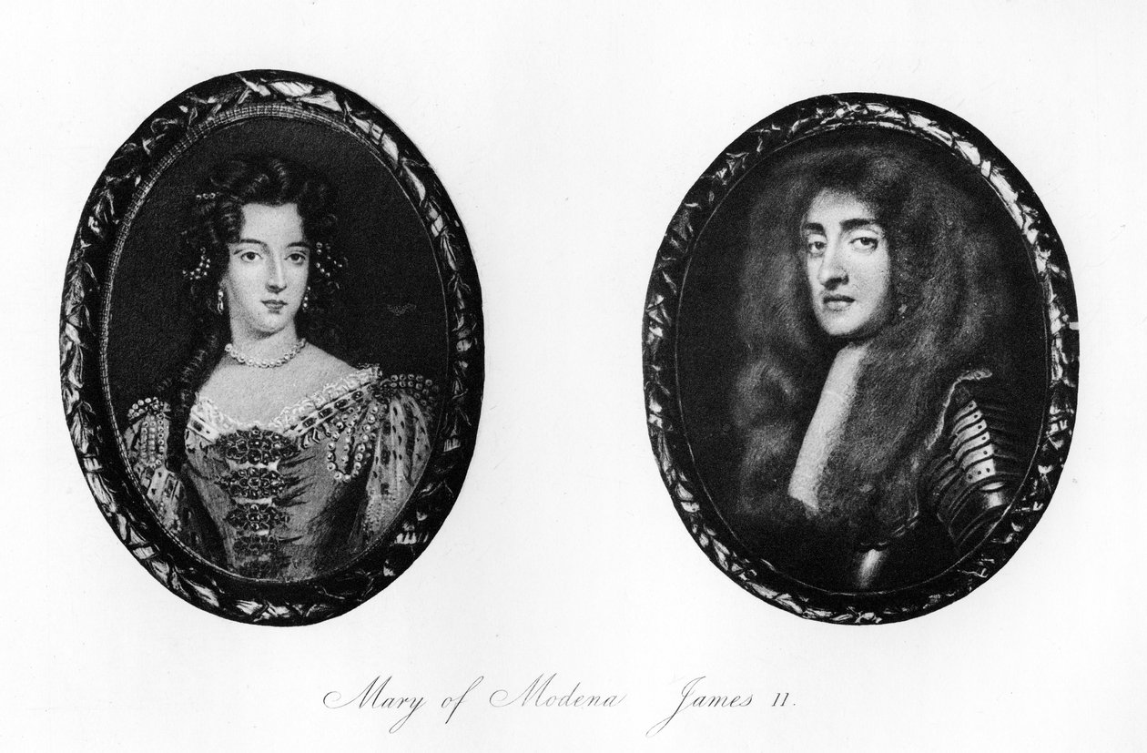 James II und Maria von Modena, 1907 von Unbekannt