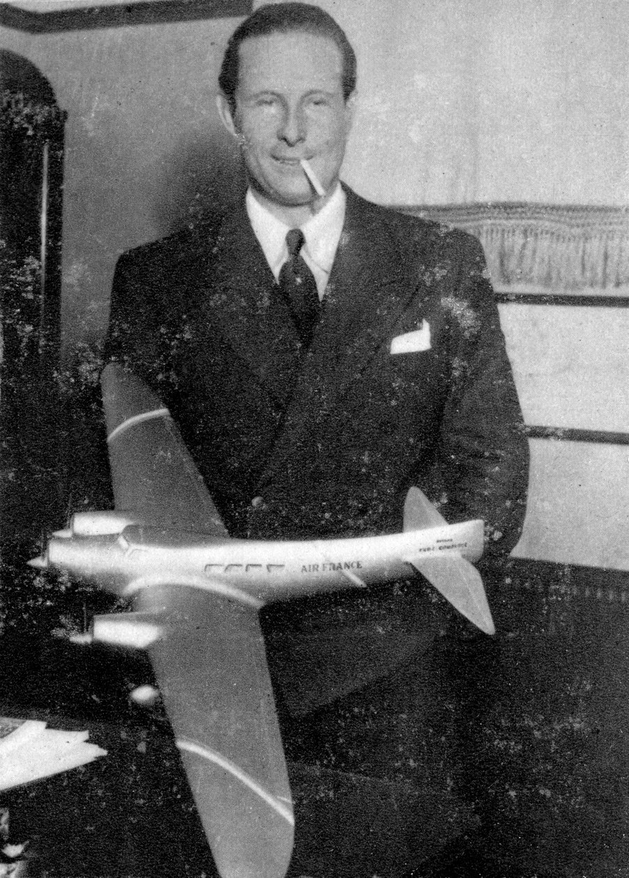 Jean Mermoz, französischer Pilot, 1935 von Unbekannt