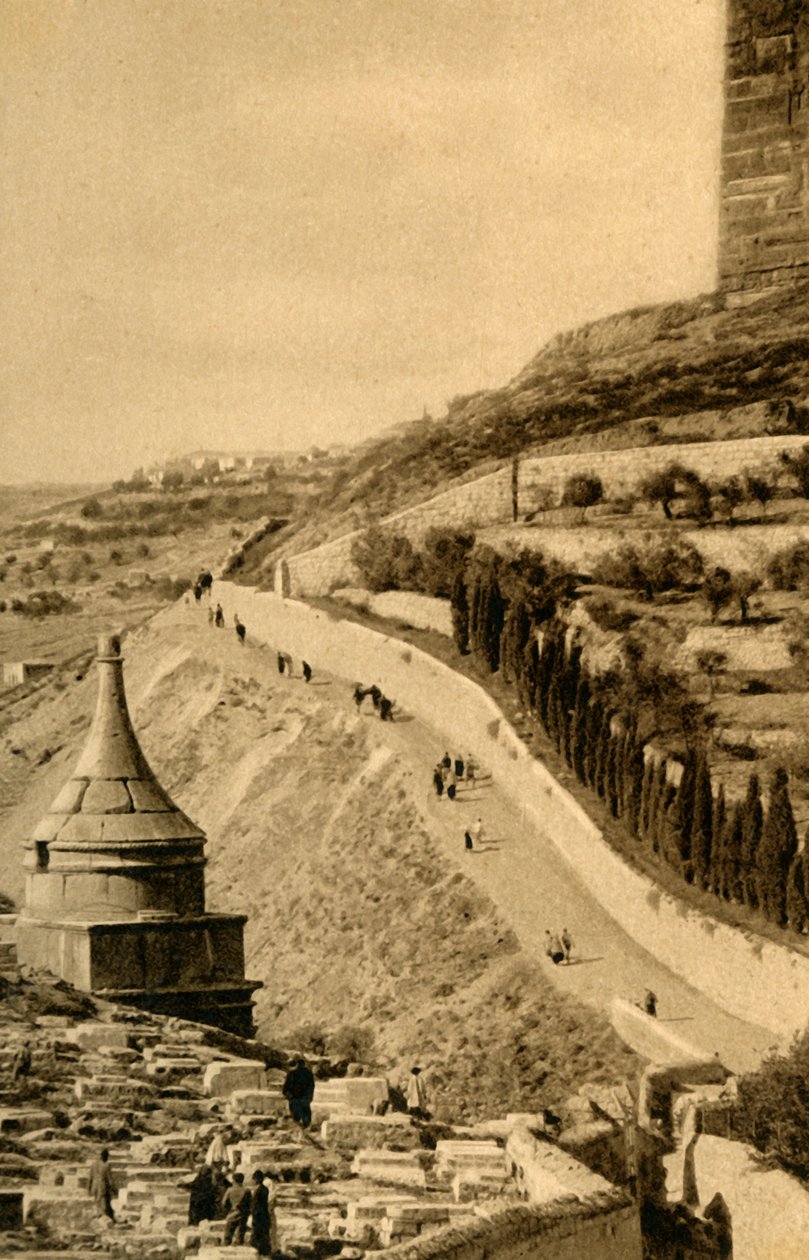 Jerusalem - Grab von Absalom, um 1918-1939 von Unbekannt