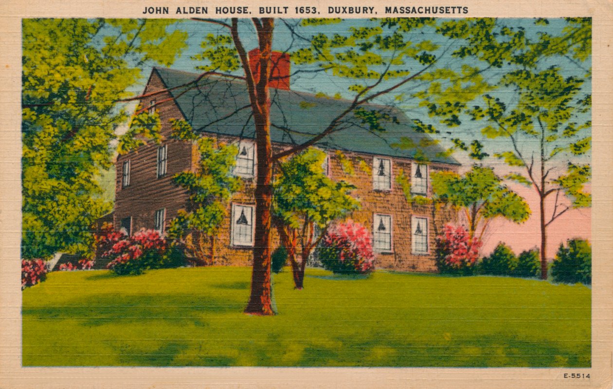 John Alden House, Duxbury, Massachusetts, um 1940er Jahre von Unbekannt