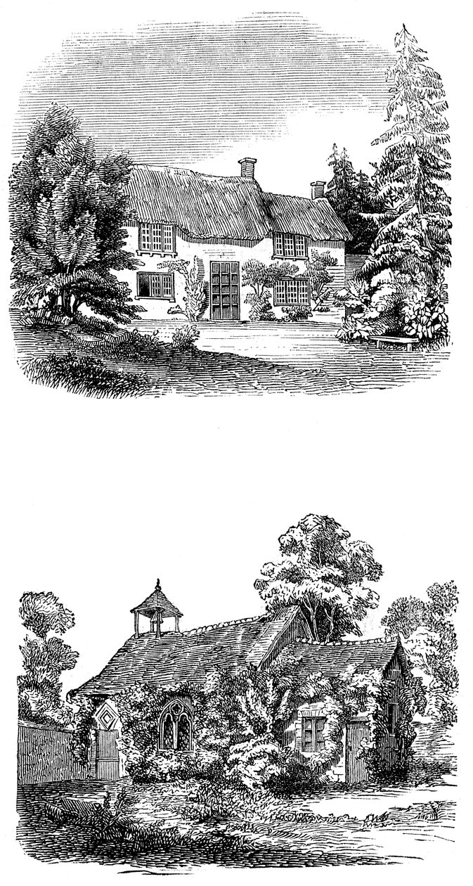 Geburtsort von Joseph Addison in Milston bei Amesbury, Wiltshire von Unbekannt